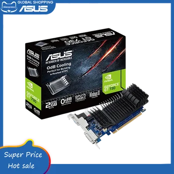 Original ASUS GT730-SL-2GD5-BRK Gráficos GeForce GT 730 2GB de memória GDDR5 Office Placa de Vídeo