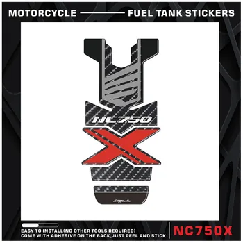 Para NC750X NC700X Acessórios da Motocicleta de Fibra de Carbono de Óleo Combustível Tanque de Gás Pad Tankpad Decal Adesivo Protetor