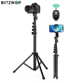 BlitzWolf Estável Selfie Vara Tripé de Fotografia Profissional carreira de Tiro Suporte para a Câmera de DSLR para Gopro / Smartphone