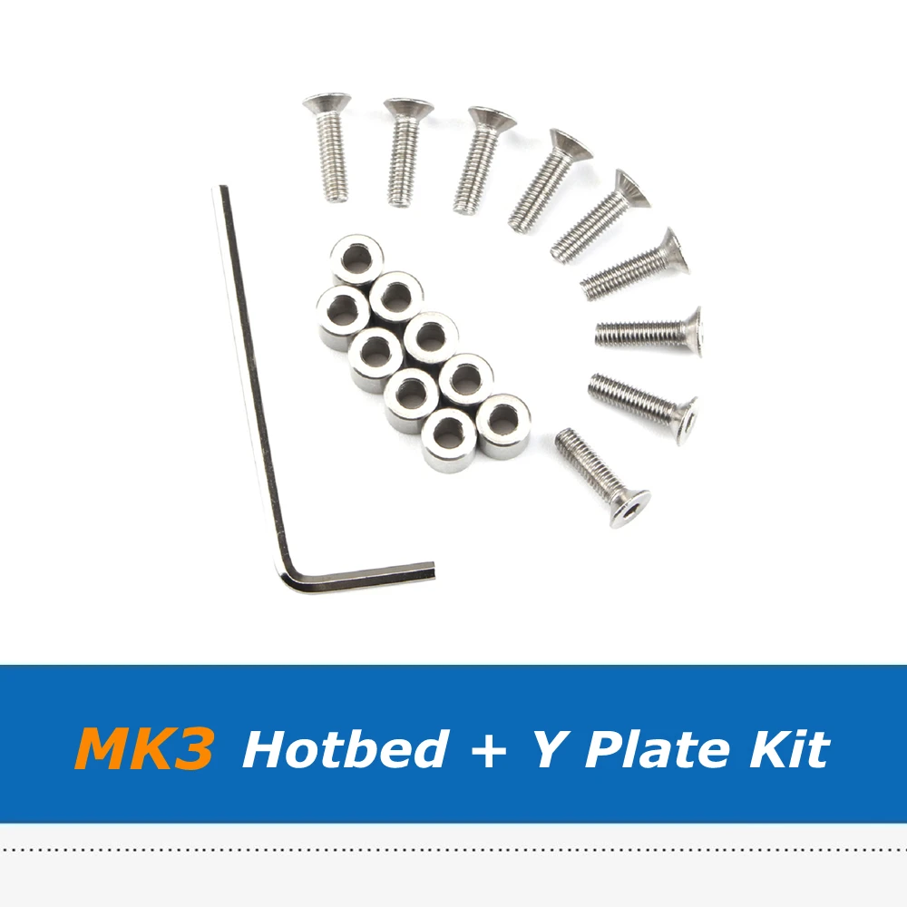 24V MK52 Magnético Viveiro Heatbed + MK3 Y Transporte Suporte + Espaçador Scew Conjunto De Prusa I3 MK3/MK2/MK2.5 Impressora 3D de Plataforma Peças . ' - ' . 4
