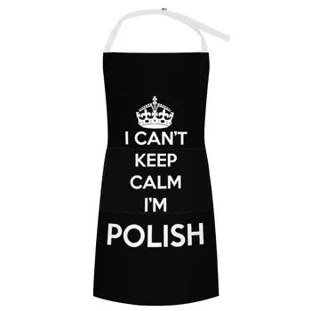 Eu não Posso Manter a Calma eu sou polaco Avental Personalizável Avental Mulher