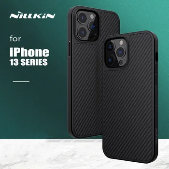 Nillkin para iphone 13 Pro Max Caso de Fibra Sintética de Ultra-Fina Textura de Toque Macio Caso de Telefone para o iPhone 13 13 Pro Max Tampa Traseira