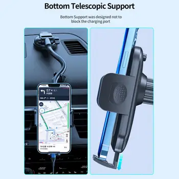 Estável de Carro de Telefone do Suporte de Visão Desobstruída de Telefone de Suporte Útil Telescópica Stand Suporte de GPS do Telefone do Carro de Montagem