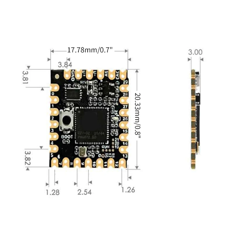RP2040-Core-Uma Placa de Desenvolvimento para o Framboesa Microcontrolador RP2040 Dual Professor . ' - ' . 5