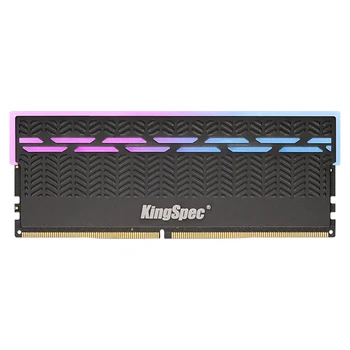 KingSpec de Memória RAM RGB DDR4 8GB 16GB DDR4 3200mhz 2666mhz memória Ram Rgb1.35V Dual Channel XMP 288pin para placa Mãe AMD Intel