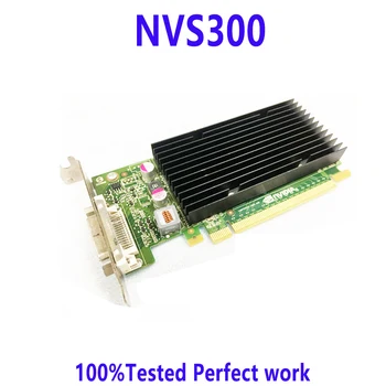 1PCS LP Novo Perfil baixo NVIDIA Quadro NVS300 512M DDR3 PCIE NVS 300 Placa de Vídeo com DM559