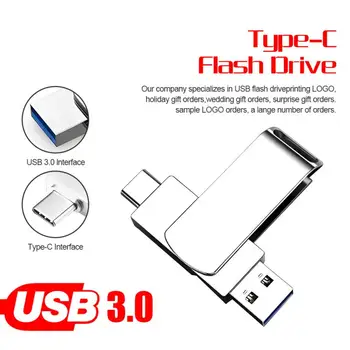 De Metal, Unidade Flash Usb de 2 tb 1 TB USB 3.0, a Pen Drive de Alta Velocidade Cle Stick de Memória Usb 512GB Stick Usb Pendrive 3.0 Memoria Usb