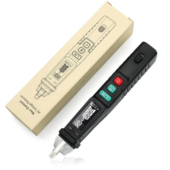 Tester elétrica Caneta de Tensão Sem Contato Testador W/ LCD Intervalo Duplo, Detector de Tensão CA/12V 48V-1000V
