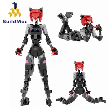 Buildmoc Robô Feminina Mobile Suit Menina Gato Meninas Idéias MOC Conjunto de Blocos de Construção de Brinquedos para Crianças Presentes Brinquedo 231PCS Tijolos