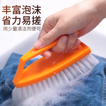 A Escova de lavagem de disco Rígido de Cerdas de tratamento de Roupas a Sapatos Escova Portátil de Plástico Mãos Escova de Limpeza para a Cozinha casa de Banho