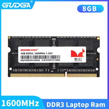 GUDGA DDR3 1600MHz 8GB de Memoria Ram 1.35 V Caderno RAM 204Pin Portátil de Memória Ram Sodimm DDR 3 Carneiros Para Computador Portátil Acessórios