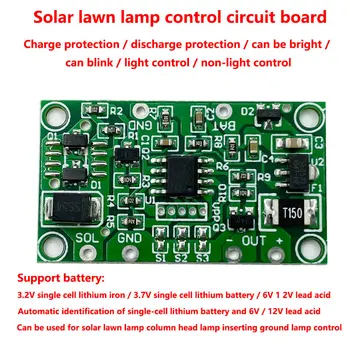 3,7 V Luz Solar do Gramado Controlador de 6V 12V Solar Coluna Farol de Controlador de Placa de arduino