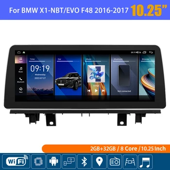 Android Auto Car Player de Vídeo Para o BMW X1 F48 Tela de Toque do Carro Carplay Monitor Multimdia Jogador Speacker Rádio Navi Estéreo