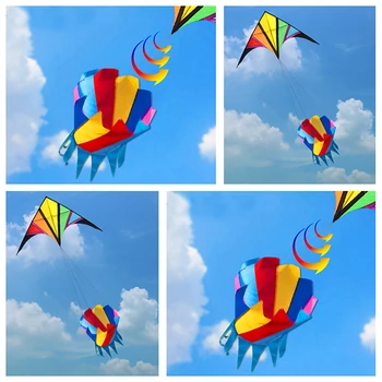 frete grátis grande arco-íris kite nylon windsocks pipas de brinquedo para as crianças, voar de pára-quedas pipas de formação pipa voando cobra Exterior brinquedos