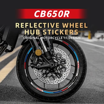 Usada Para a HONDA CB650R Moto Aro de Roda Área Reflexivo Hub de Proteção Decorativos, Adesivos de Kits Podem Escolher Cor