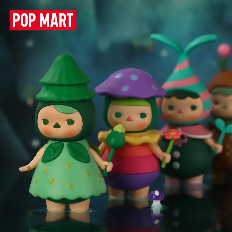 POP MART PUCKY Floresta Série de Caixa de estore Estilo Designado Brinquedos Modelo de Confirmar Estilo Bonito Anime Figura de Presente de Aniversário Surpresa Caixa . ' - ' . 1