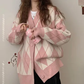 Knited Camisola de Casacos para Mulher Traf Roupas de Inverno Mulheres coreano Moda Casaquinho de Roupas de Mulheres Y2k Outono de Mulheres