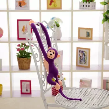 70CM de desenhos animados de Longa braço do macaco de Pelúcia Boneca de Pelúcia, Cortinas de Dormir Apaziguar Animal Boneca de Presentes de Aniversário Macio Boneca