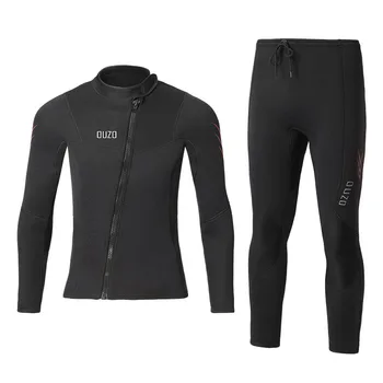 3mm homens de roupa calças sênior terno de mergulho split jacket-calças de neoprene maiô preto quente natação