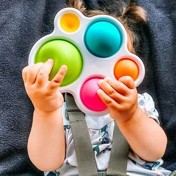 Infantil Bebê Brinquedos Montessori Exercício Do Conselho Chocalho De Quebra-Cabeça Colorido Inteligência Precoce, A Educação De Treinamento Intensivo Fidget Brinquedos