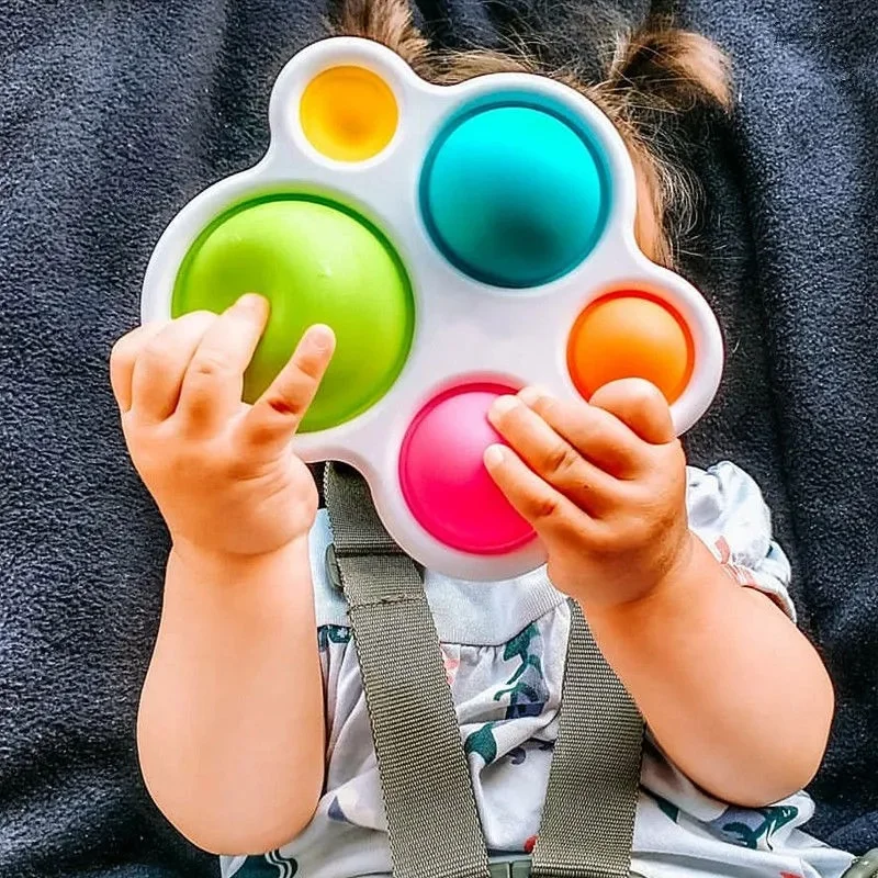 Infantil Bebê Brinquedos Montessori Exercício Do Conselho Chocalho De Quebra-Cabeça Colorido Inteligência Precoce, A Educação De Treinamento Intensivo Fidget Brinquedos . ' - ' . 0