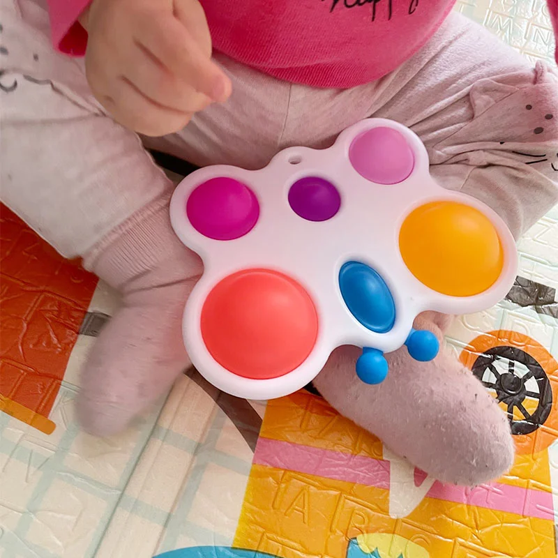 Infantil Bebê Brinquedos Montessori Exercício Do Conselho Chocalho De Quebra-Cabeça Colorido Inteligência Precoce, A Educação De Treinamento Intensivo Fidget Brinquedos . ' - ' . 2