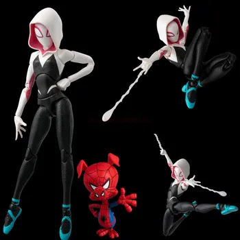 Homem Aranha Anime Figura Shf Gwen Modelo De Homem-Aranha Bonecas Estatueta De Todo O Universo Gwen Stacy Figuras De Ação Estátua De Brinquedo De Presente