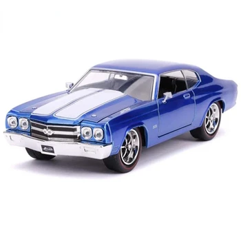 1:24 de 1970 Chevy Chevelle SS Simulação de Alta Fundido Carro Liga de Metal Modelo de Carro Chevrolet Brinquedos Para Crianças Presente Coleção J93