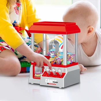 Plástico Mini Jogo de Arcade Máquina de Moeda Operado Arcade Máquina de Garra Fornecimentos de Terceiros Alimentado por Bateria de Entretenimento para Crianças, Adultos