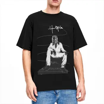 Homens Mulheres Camisas de Scott Travis Utopia Merch Vintage 100% Algodão Manga Curta Hip Hop T-Shirt O Pescoço Tops Original