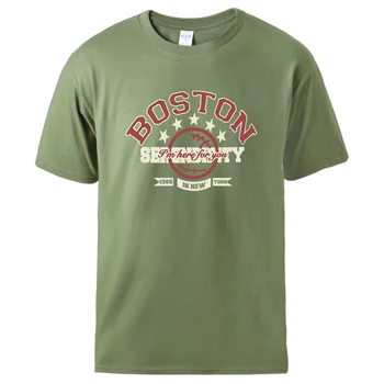 Boston eu ESTOU Aqui Para Você 1988, Em Nova York, a Impressão de T-Shirt Mens Casual Vintage T-Shirts de Algodão Macio Roupas Básicas Moda Tshirts