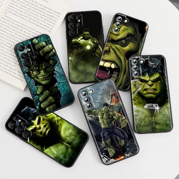 Hulk da Marvel Herói Para Samsung Galaxy S22 S23 S20 S21 Ultra Plus Pro S10 S9 S8 S7 4G 5G Silicone Preto Telefone Caso Coque Capa Capa