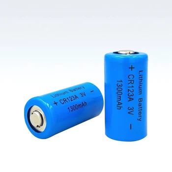2pcs/monte CR123A 3V Câmera Lanterna Laser de Vista Não-Bateria de Lítio recarregável