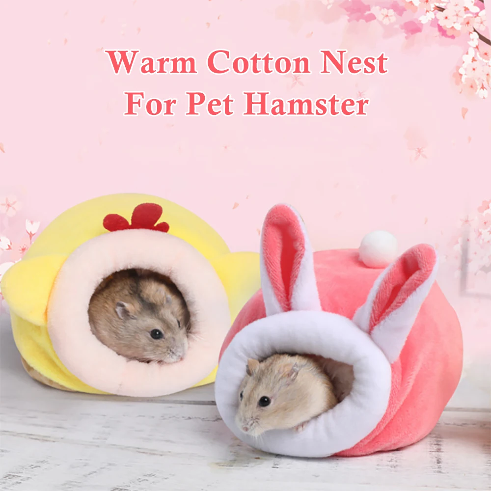 Hamster Casa Cobaia Acessórios Hamster Cotton House Animal Pequeno Ninho De Inverno Quente Para Roedores/Guinea Pig/Rat . ' - ' . 5