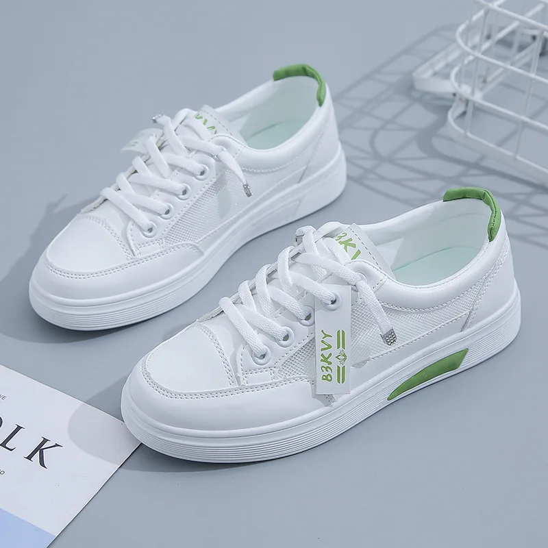 Malha Confortável Pouco e Sapatos Brancos, 2023 Verão de Novo o coreano Edição aluna Sola de Sapatos Casuais Respirável Sapatos femininos . ' - ' . 3