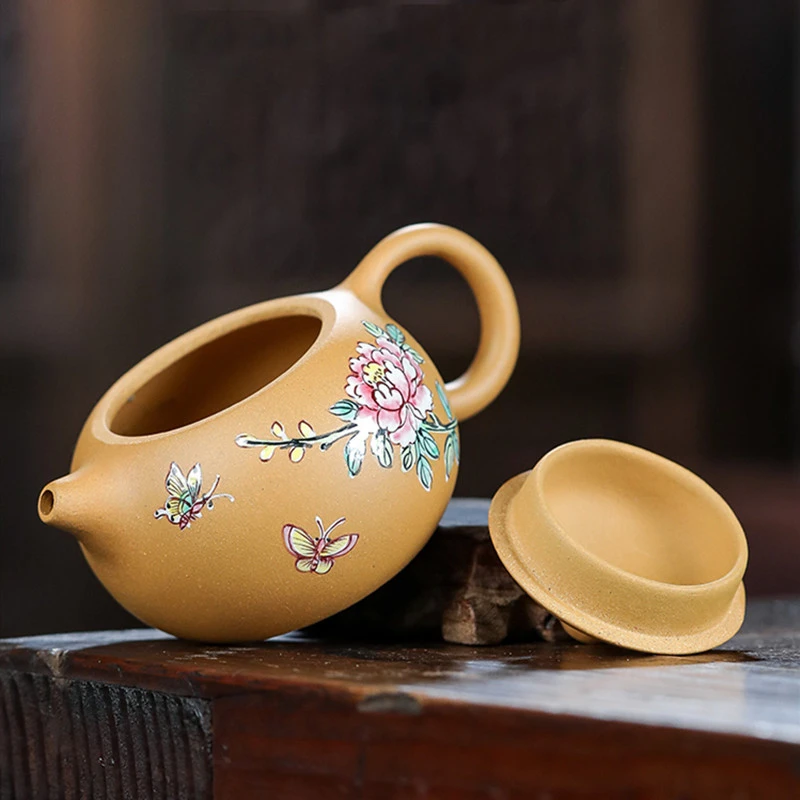 180ML Autêntica Yixing Roxo Argila Bule Tradição Xishi Chá de Panela Artesanal Bola Buraco Filtro de Infusor de Chá de Casa Personalizada Teaware . ' - ' . 2