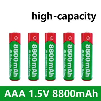 Alta capacidade de 1,5 V AAA Bateria Recarregável de 8800mAh AAA de 1,5 V Alcalina de Bateria Recarregável para o Diodo emissor de Luz de Brinquedo MP3 Frete Grátis