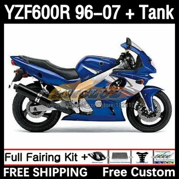 YZF600R COOL Blue Kit Para a YAMAHA Thundercat 1996 1997 1998 1999 2000 2001 130No.62 YZF-600R YZF 600R 02 03 04 05 06 07 Carenagem
