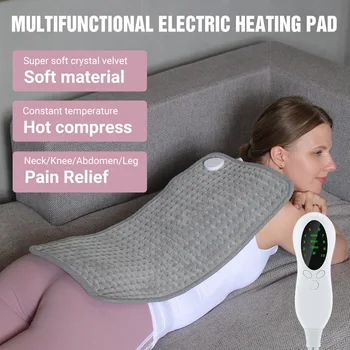 Família fisioterapia almofada de aquecimento elétrico cobertor, almofada de aquecimento de pequeno cobertor elétrico 10-velocidade de aquecimento