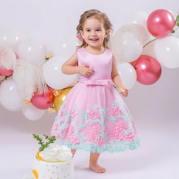 Baby Girl Dress Criança Pequena Princesa Vestido De Batizado Em Roupas De Crianças Roupas De Crianças De 1 Ano A Festa De Aniversário De Casamento Vestidos De Flor