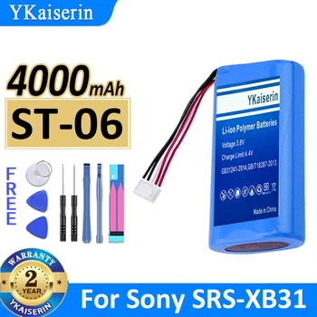 4000mAh YKaiserin Bateria ST-06 ST06 Para Sony SRS-XB31 Digital Bateria