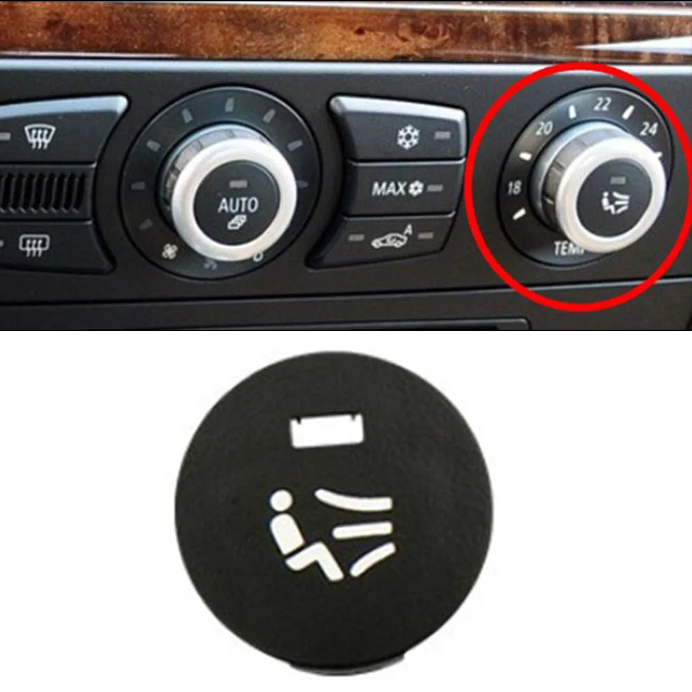 Capa Interruptor Botão 1pc AC Padrão de ventos Preto de Centro-Direita, Frente Plástico Botão do Interruptor Para a BMW E60 E61 5-Série . ' - ' . 5