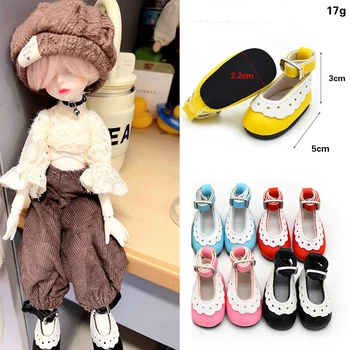 5Cm Sapatos de Boneca Princesa calçado de Couro Para 14.5 Polegadas Boneca&EXO &Paola Reina&1/6 BJD Boneca Acessórios Geração Menina Brinquedos de DIY