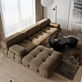 Luxo Moderno Clássicos Do Sofá Cinza Simples Apartamento De Estilo Interior Multifuncional Sofá Da Sala Combinação De Móveis
