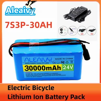 24V 30Ah 7S3P 18650 Li-ion Battery Pack De 29,4 V 30000mAh Bicicleta Elétrica Ciclomotor Elétrico /Bateria de Iões de Lítio Pack+ 2A Carregador