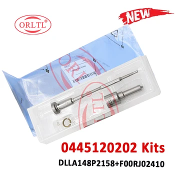 ORLTL 0445120202 Injector Kits de Reparo Inclui Bico DLLA148P2158 Válvula F00RJ02410 Selos do Assento da Bola para a BOSCH 0 445 120 202