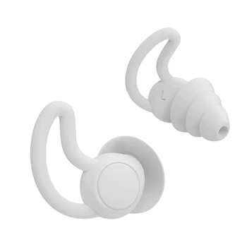 1 Par De Silicone Insonorizados Tampões Para Os Ouvidos De Isolamento De Ruído Macio De Dormir Tampões De Ouvido
