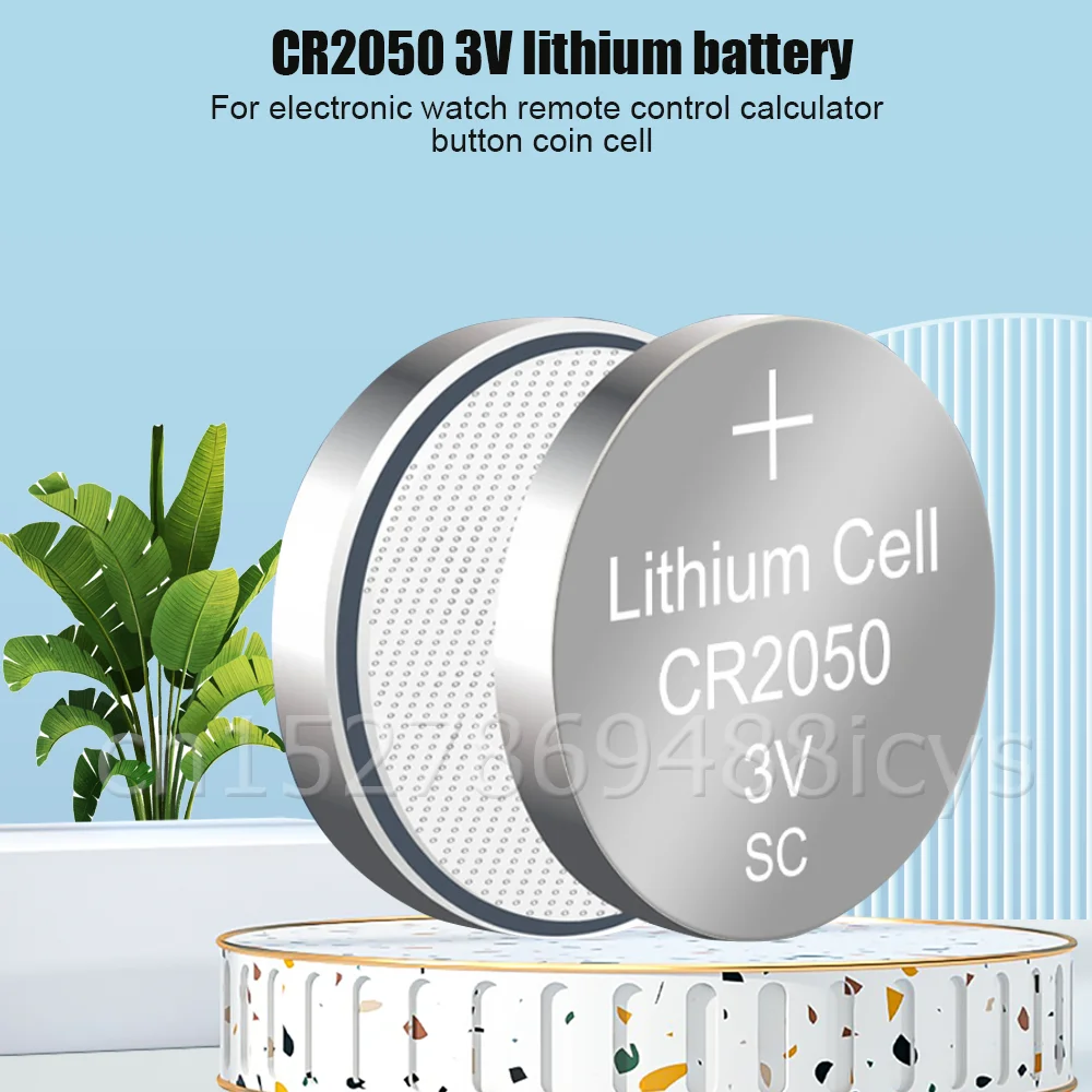 2-10PCS CR2050 CR 2050 Bateria de Lítio de 3V Para o Relógio Eletrônico de Controle Remoto Calculadora Substitui LM2050 BR2050 Botão de Célula tipo Moeda . ' - ' . 1