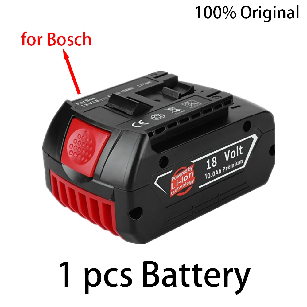 18V 10ah bateria Recarregável de iões de Lítio de Bateria Para Bosch berbequim BAT609 BAT609G BAT618 Carregador 10000mAh Bateria Recarregável . ' - ' . 3