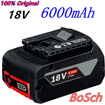 100% Original 18V Batterie Für Bosch GBA 18V 6,0 Ah Lítio-BAT609 BAT610G BAT618 BAT618G 17618-01 + ladegerät